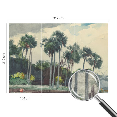 Self-adhesive photo wallpaper Exotic palm trees