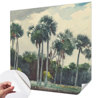 Self-adhesive photo wallpaper Exotic palm trees