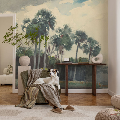 Self-adhesive photo wallpaper Exotic palm trees