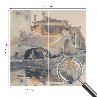 Peel and stick wall mural for kids' room Venetian harmony