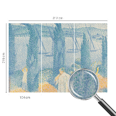 3D photo wallpaper mural with the 