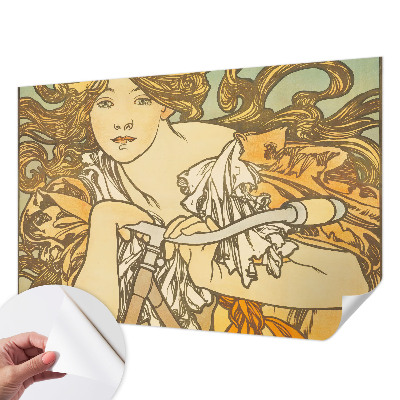 Peel and stick wall mural for living room with a spring elegance design
