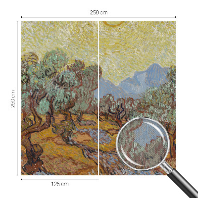 3D wall mural Olive trees