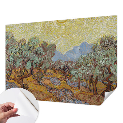 3D wall mural Olive trees