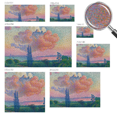 3D photo wallpaper mural with a colorful landscape design