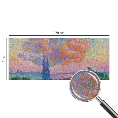 3D photo wallpaper mural with a colorful landscape design