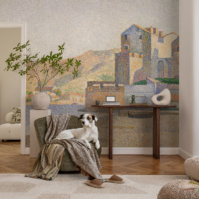 Children's wall mural featuring the Summer Haven design