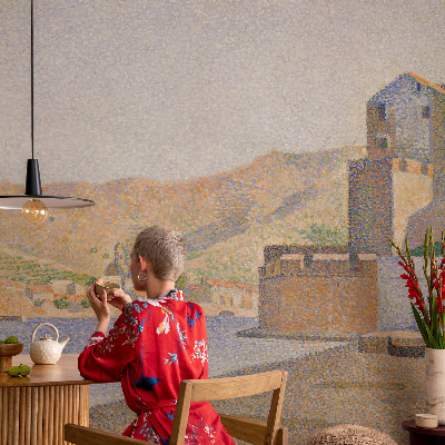 Children's wall mural featuring the Summer Haven design