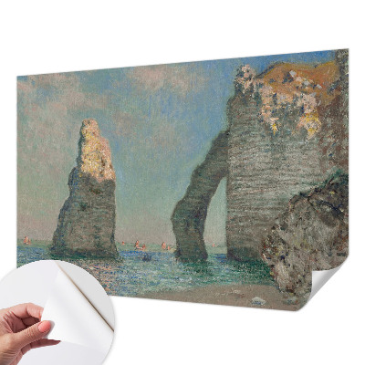 Baby room wall mural with a rocky landscape design