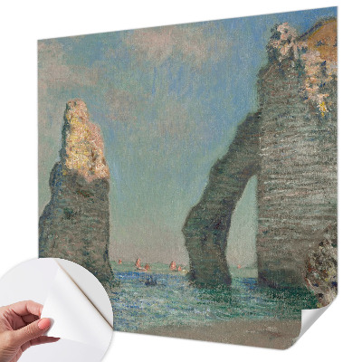 Baby room wall mural with a rocky landscape design