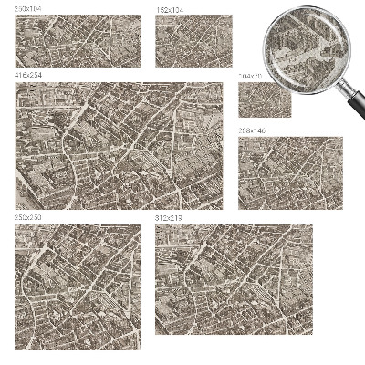 Peel and stick wall mural Urban maze