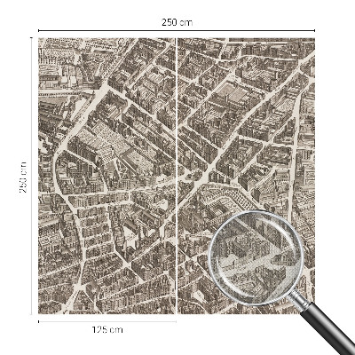 Peel and stick wall mural Urban maze