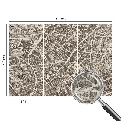 Peel and stick wall mural Urban maze