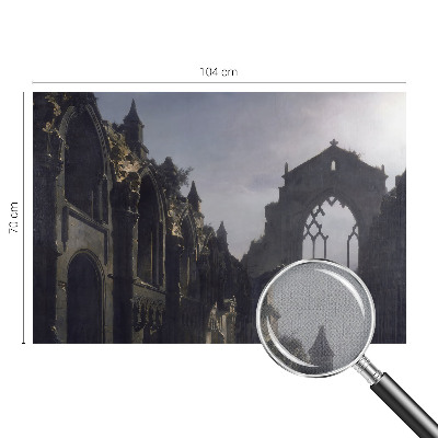 Self-adhesive photo wallpaper with a Gothic ruins motif