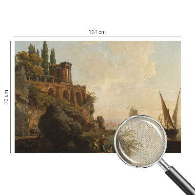 Removable wall mural featuring a sea scenery design
