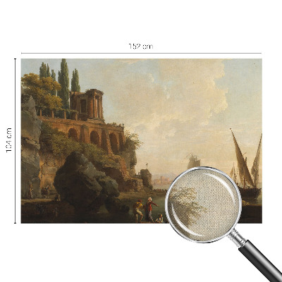 Removable wall mural featuring a sea scenery design