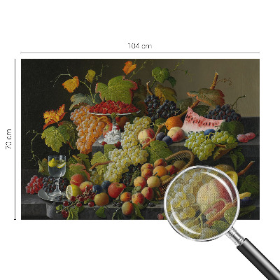 Removable wall mural wallpaper with a fruit composition design