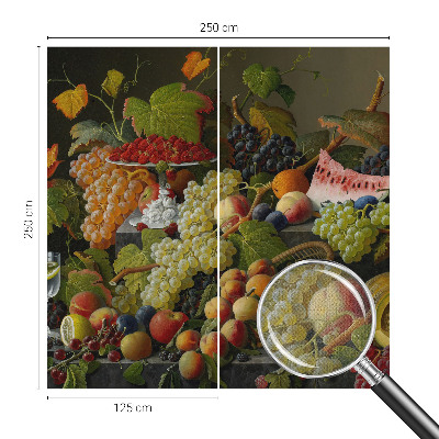 Removable wall mural wallpaper Fruit composition