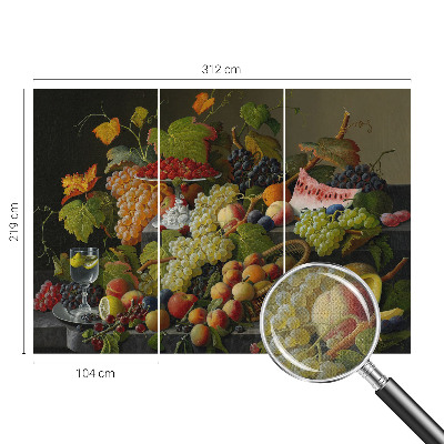 Removable wall mural wallpaper Fruit composition