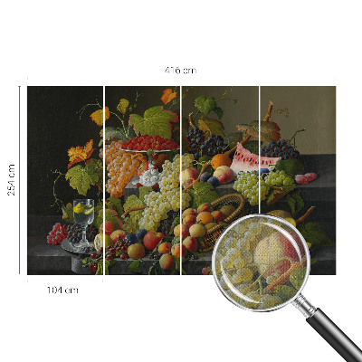 Removable wall mural wallpaper Fruit composition