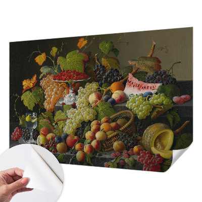 Removable wall mural wallpaper Fruit composition