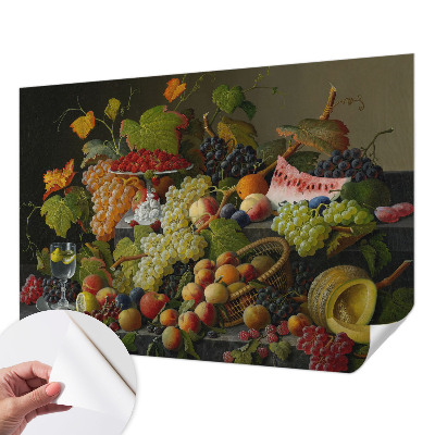 Removable wall mural wallpaper Fruit composition