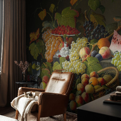 Removable wall mural wallpaper Fruit composition