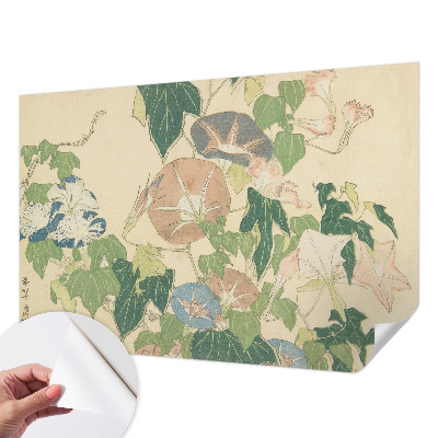 Peel and stick wall mural for living room Floral elegance