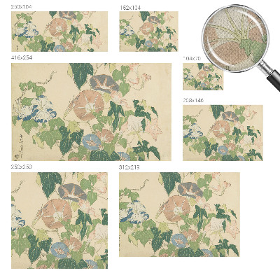 Peel and stick wall mural for living room with a floral elegance design