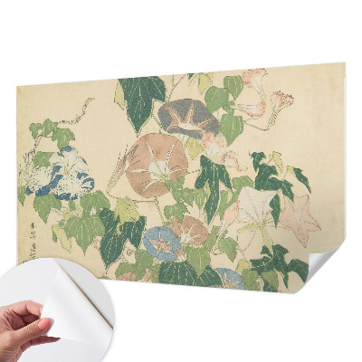 Peel and stick wall mural for living room Floral elegance