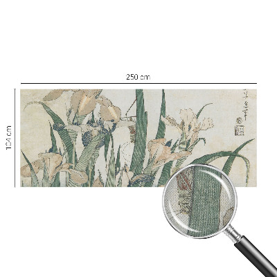 Peel and stick wall mural for bedroom Delicate irises