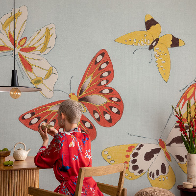 Nursery wall mural Artistic butterflies