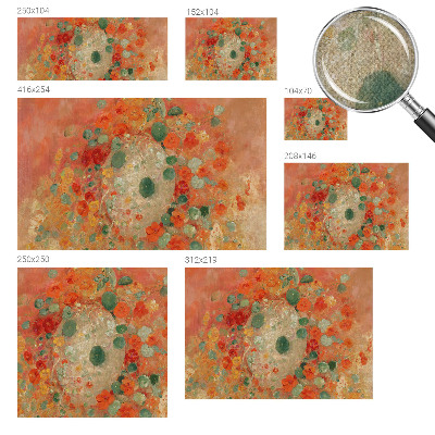 3D photo wallpaper mural Abstract flowers