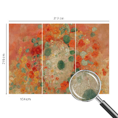 3D photo wallpaper mural Abstract flowers