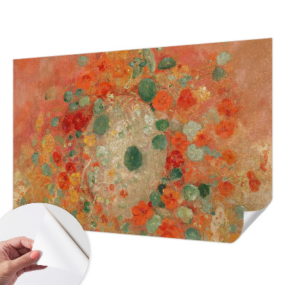 3D photo wallpaper mural with an abstract floral design
