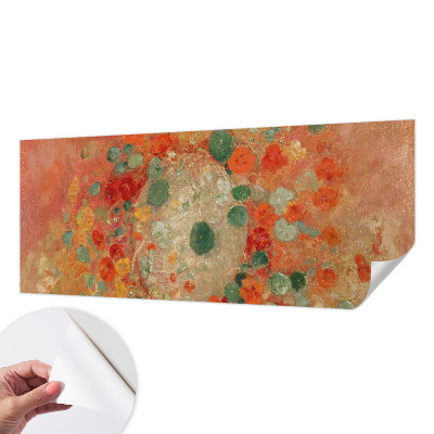 3D photo wallpaper mural with an abstract floral design
