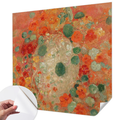 3D photo wallpaper mural with an abstract floral design