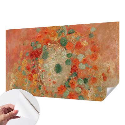 3D photo wallpaper mural with an abstract floral design