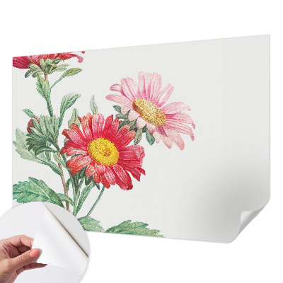 3D wall mural Delicate flowers