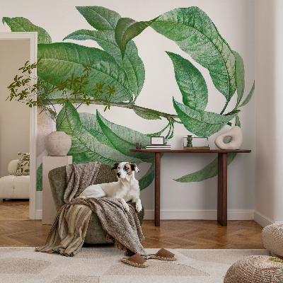 Children's wall mural with a ripe peach motif