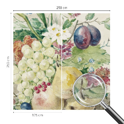 Stick-on wall mural Flowers and fruits