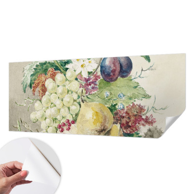 Stick-on wall mural Flowers and fruits