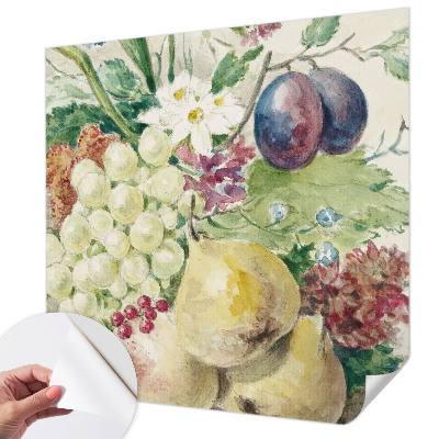 Stick-on wall mural Flowers and fruits