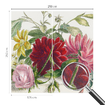 Peel and stick wall mural for bedroom Flower bouquet