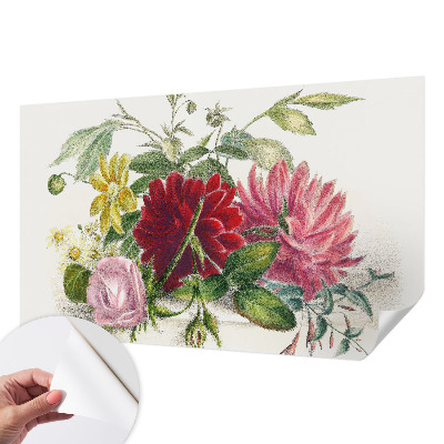 Peel and stick wall mural for bedroom Flower bouquet