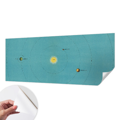 3D wall mural Cosmic system