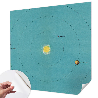 3D wall mural Cosmic system