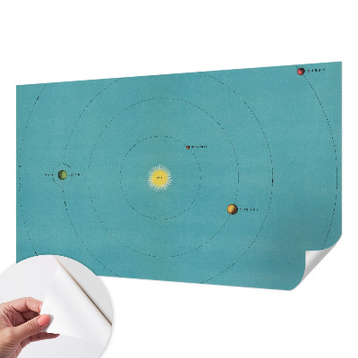 3D wall mural Cosmic system