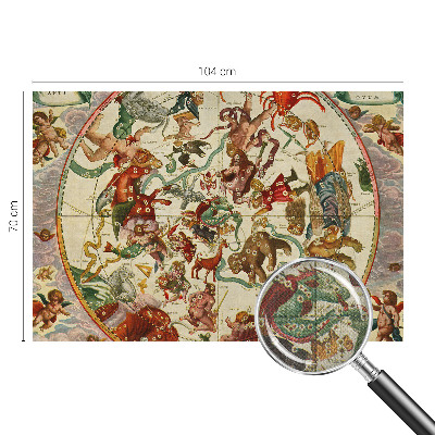 3D photo wallpaper mural featuring star compositions