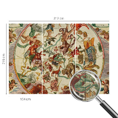 3D photo wallpaper mural Star compositions